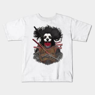 samurai  dog art work Kids T-Shirt